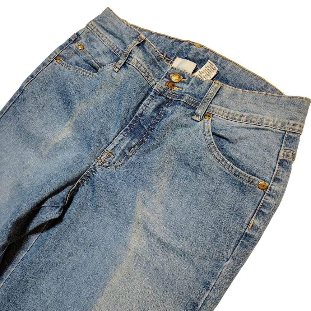 Kim Rogers Women Jeans Size 10 Bootcut Medium Wash Denim Flare Leg Stretch